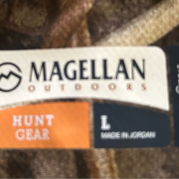 Magellan Outdoors / Hunting Camo Pullover with Orange Detail - Picture 3 of 5